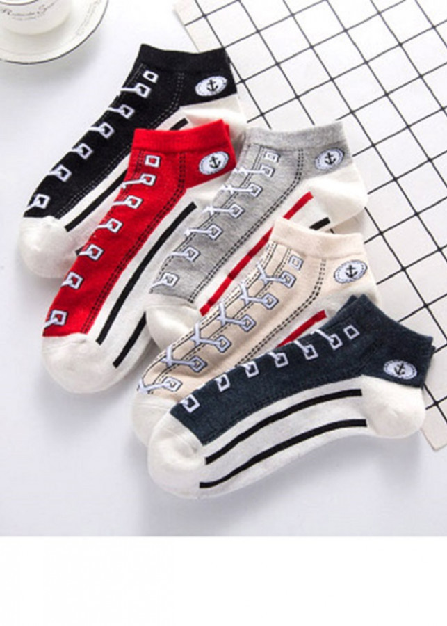Combo hộp 5 đôi tất/ vớ nam, nữ thời trang họa tiết độc đáo