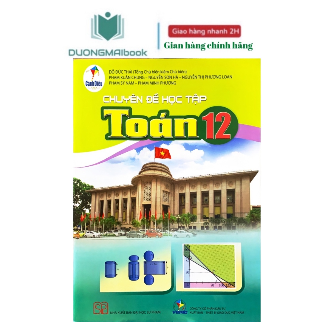Sách - Chuyên đề học tập Toán 12 Cánh diều - Bán kèm 1 tẩy (Shop đi đơn trên 50K)