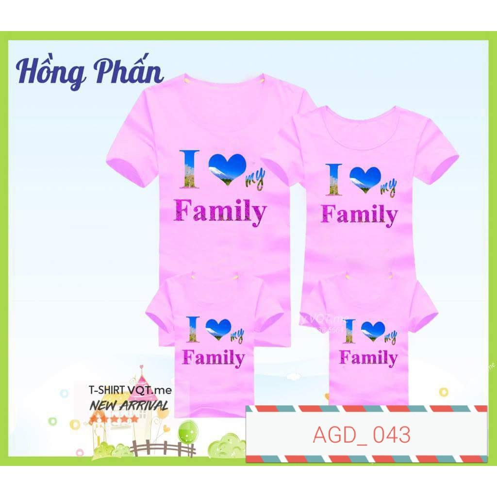 Áo gia đình in chữ gia đình - MÃ AGD 043