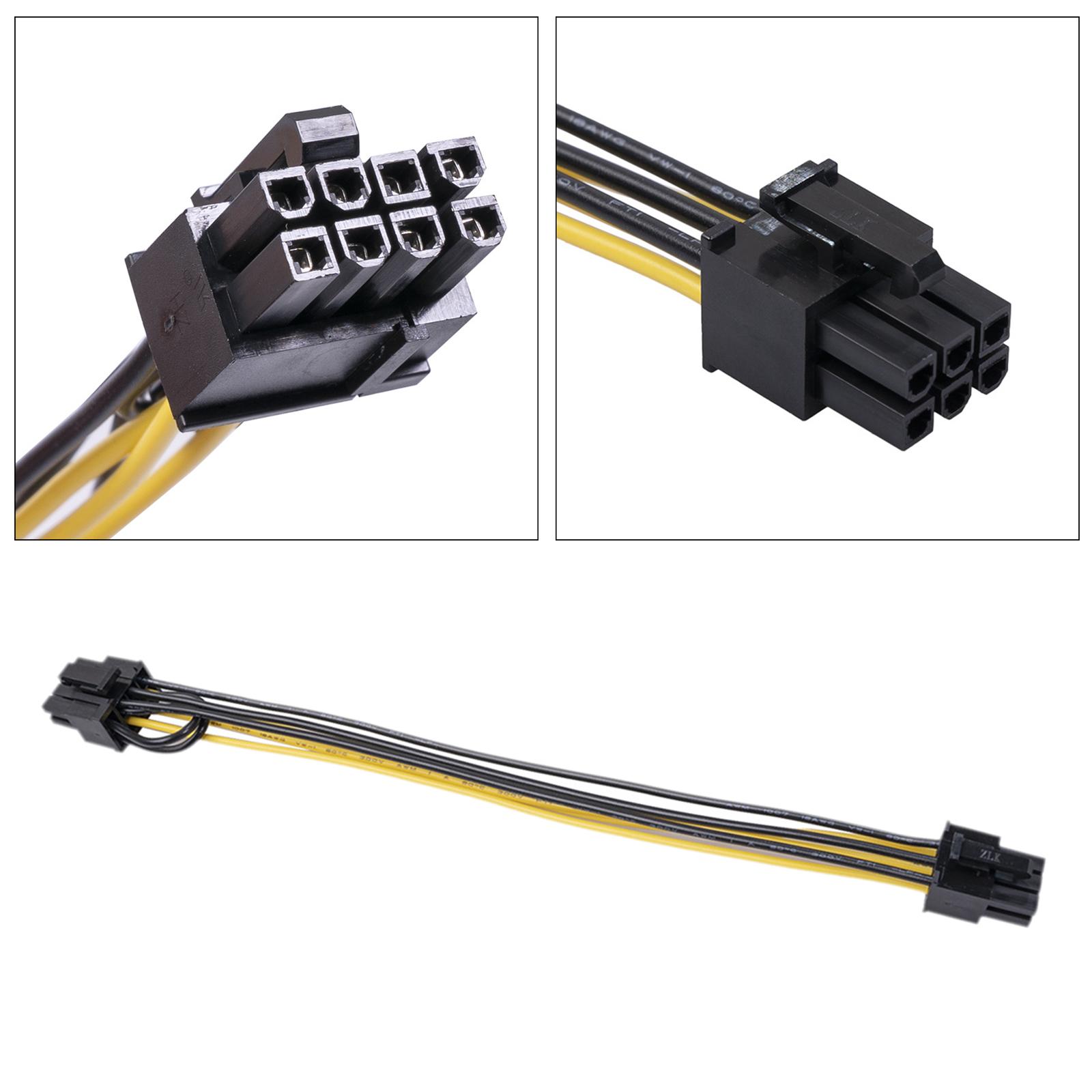 PCI-e 6 Pin Female to 8 Pin Female PCI Express Power Adapter Cable Power Supply Cable for Graphics Video Card 8 pin Splitter