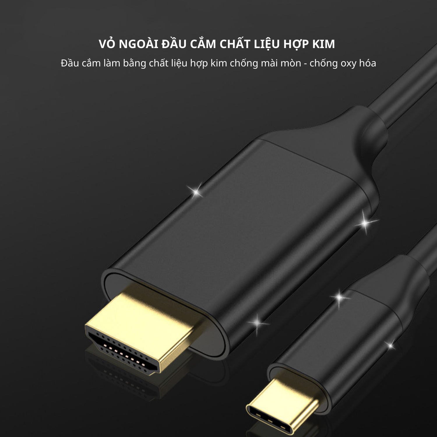 Dây Cáp Type C To HDMI 4K 60Hz Thunderbolt 3 Dài 1.8M - Hàng Chính Hãng Tamayoko