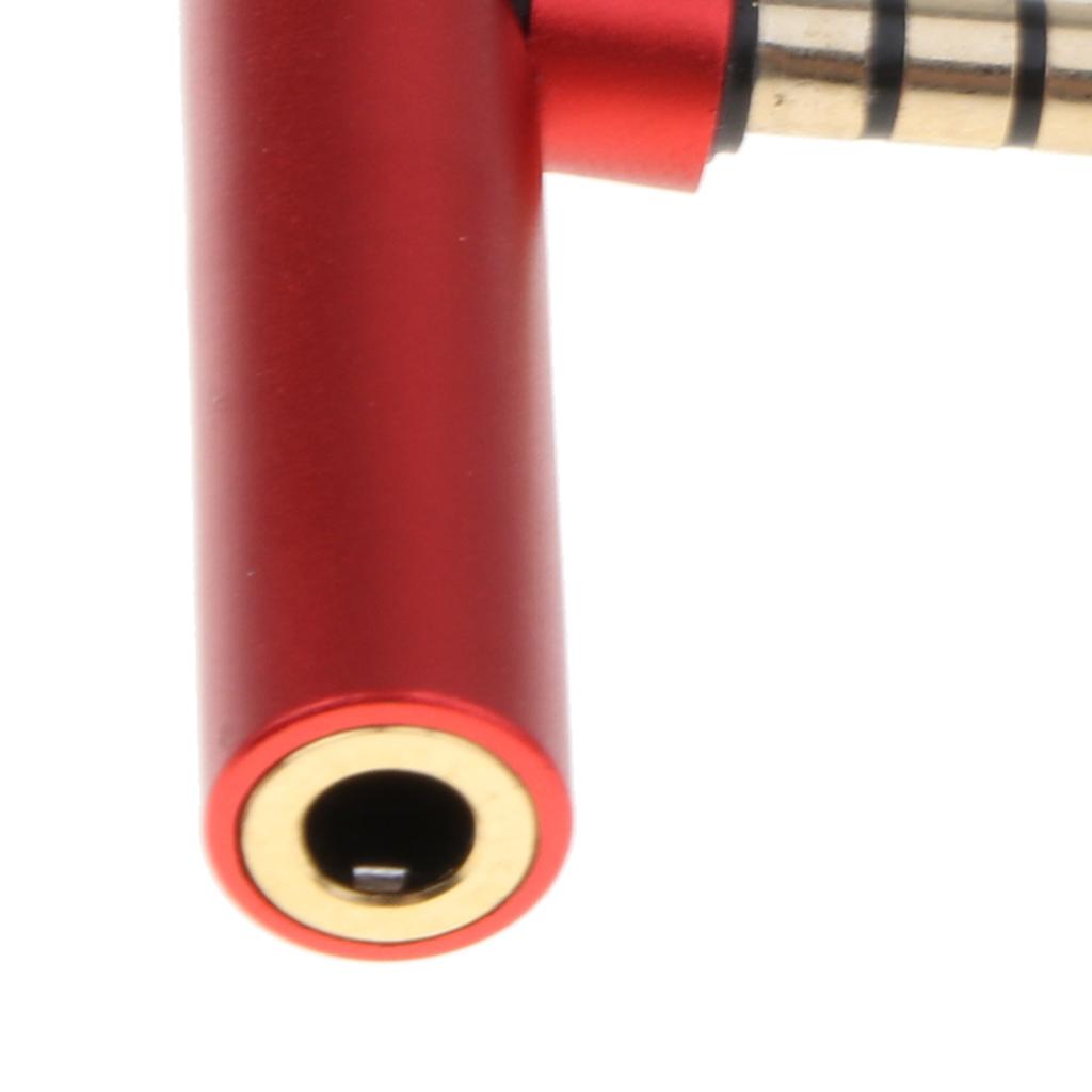 3.5mm Male to Female 90 Degree Right Angled Adapter Audio Microphone Jack