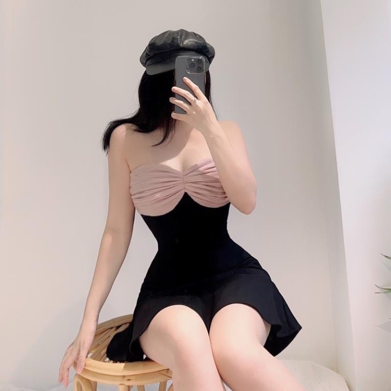 Đầm xòe đuôi cá, cúp ngực Babydoll