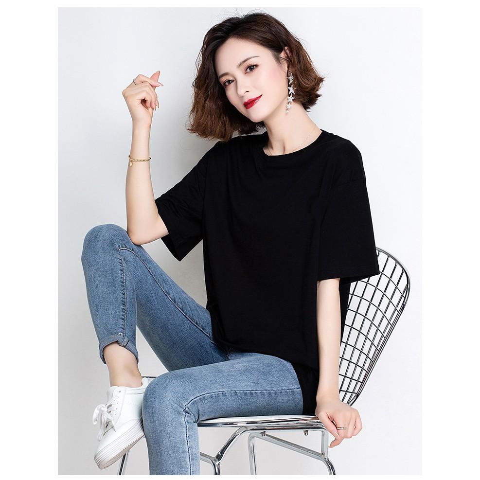 Áo thun nữ form rộng tay lở Unisex nhiều màu