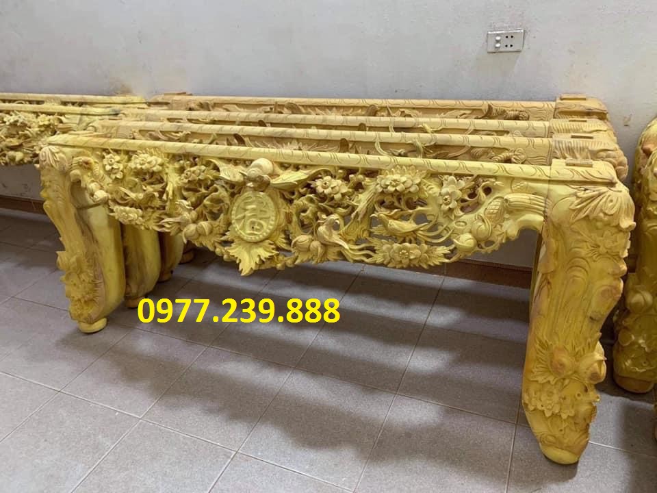 sập thờ gỗ mít chân 16cm