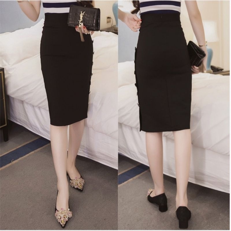 Chân váy bút chì công sở lưng cao, Dáng dài thanh lịch - New Design CV0031