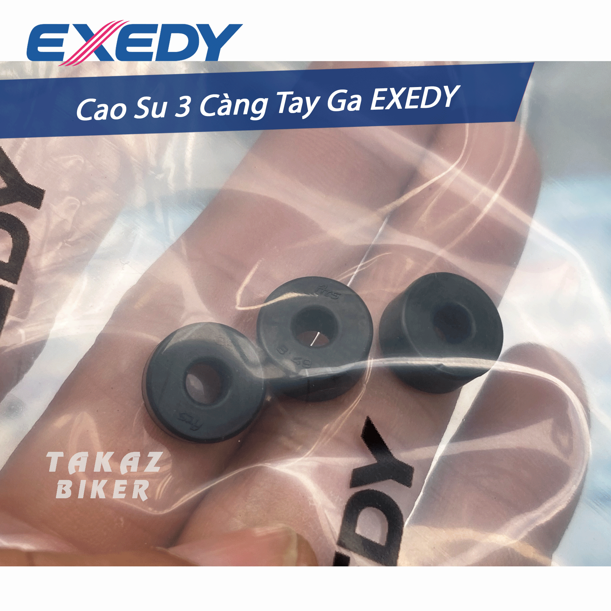 Bộ CAO SU 3 CÀNG Dành Cho AB, VAIRO, PCX, VISION, LEAD, SH MODE, SH 125 150, NOUVO 1,2,3,4,5,6, Grande, NVX, Janus