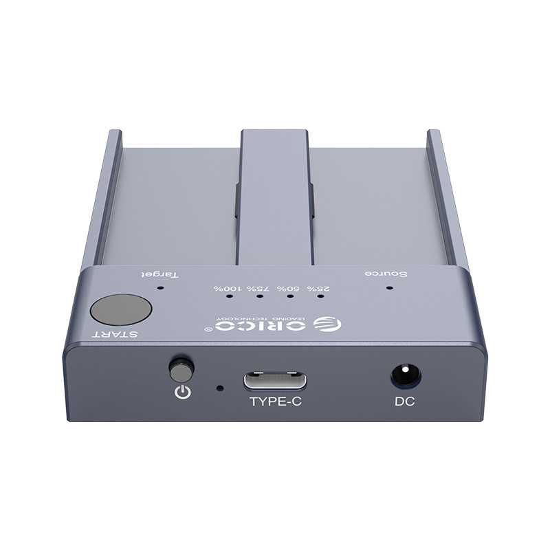 Đế Ổ Cứng 2 Khe Cắm SSD ORICO M2P2-C3-C-GY (Xám) NVME M.2 Tốc độ 10Gbps -Hàng Chính Hãng