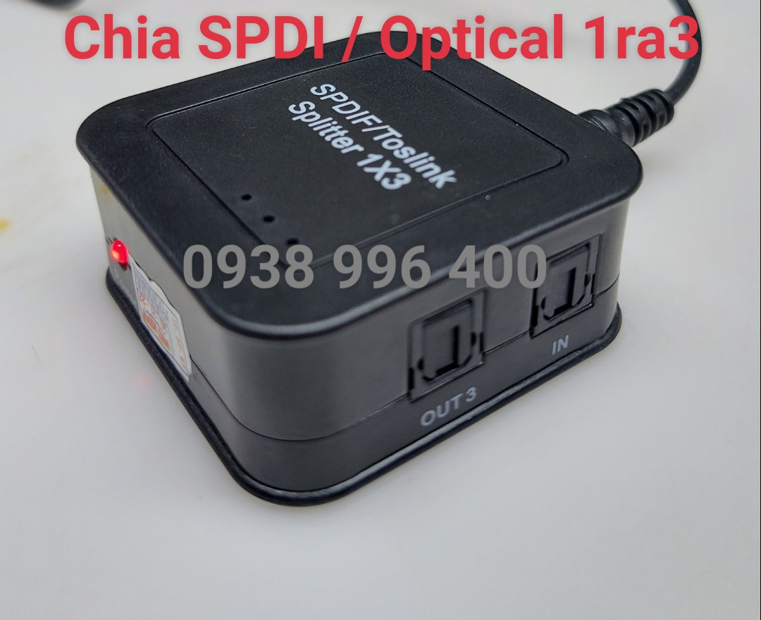 Bộ Chia âm thanh  Optical 1 ra 3 - Chia SPDIF 1 to 3