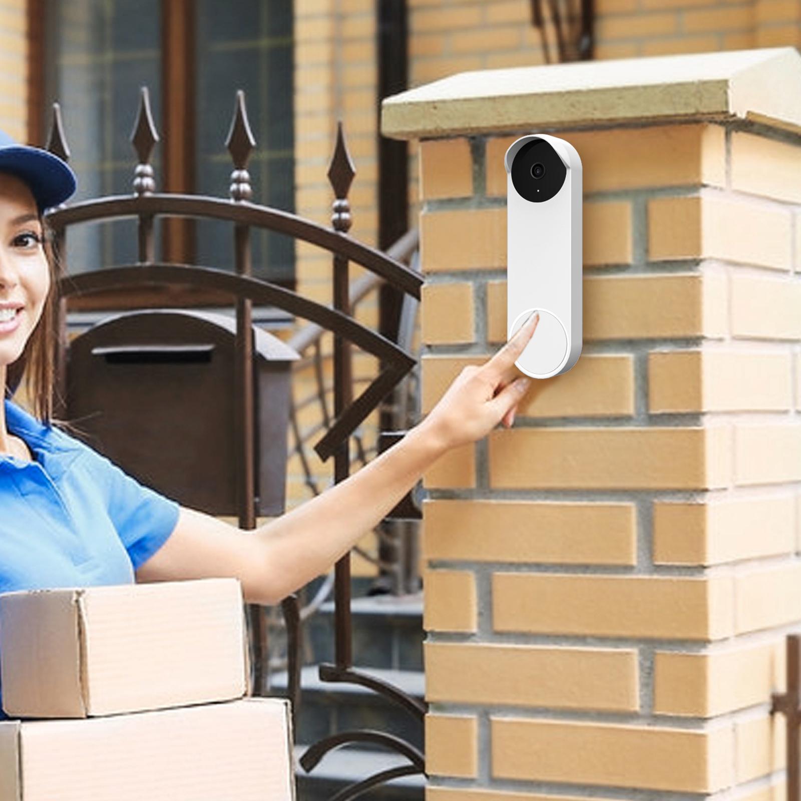 2Pcs Silicone Case Snugly Easy to Install for Google Nest Doorbell