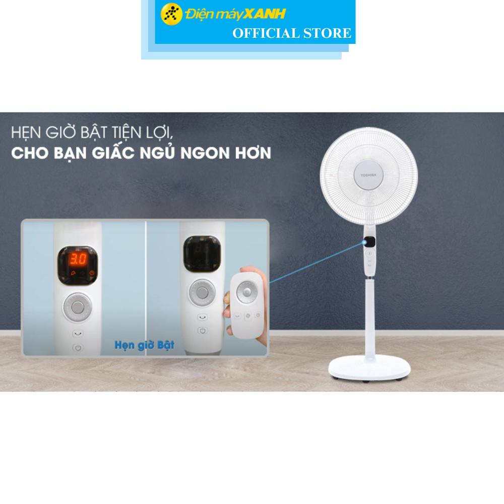Quạt cây Toshiba 9 cánh DC inverter F-LSD10(W)VN 30W - Hàng Chính Hãng
