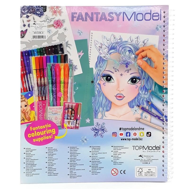 BST thiết kế Create Your Fantasy Face Colouring Book Topmodel