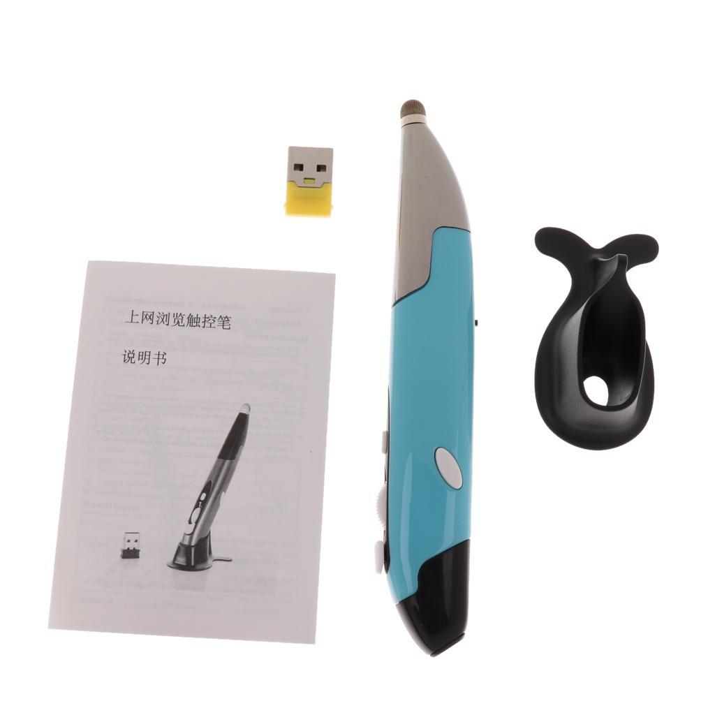 3-Speed DPI Adjustable Wireless +1x Mouse 1x Receiver Blue