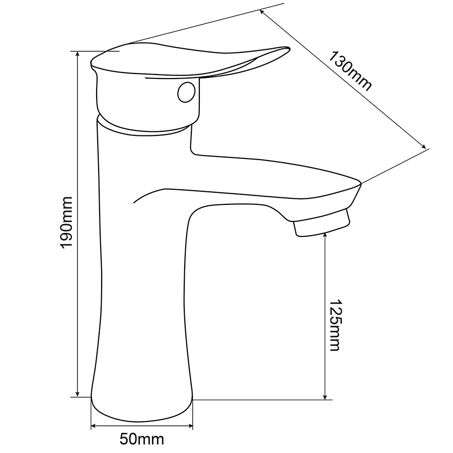 Vòi lavabo nóng lạnh Inox SUS 304 Eurolife EL-ORCHID 02