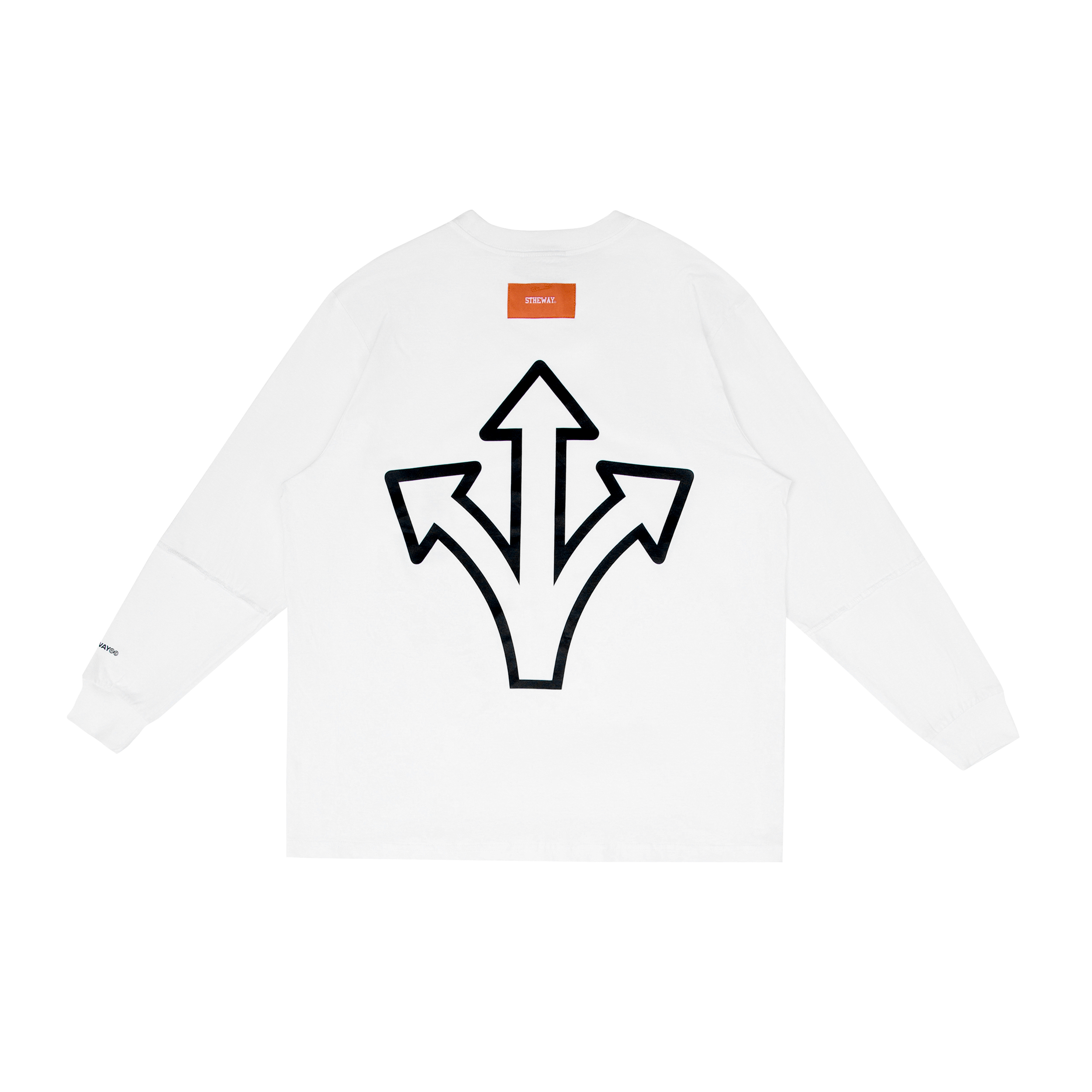 Áo Thun 5THEWAY Tay Dài Trắng aka 5THEWAY /YILAC/ SQUARE LONG SLEEVE TEE in WHITE