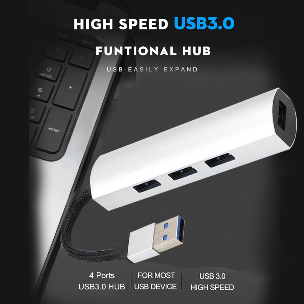 Bộ Điều Hợp 4 Cổng USB3.0ub Tốc Độ Cao Cho Máy Tính Bảng Điện Thoại Di Động