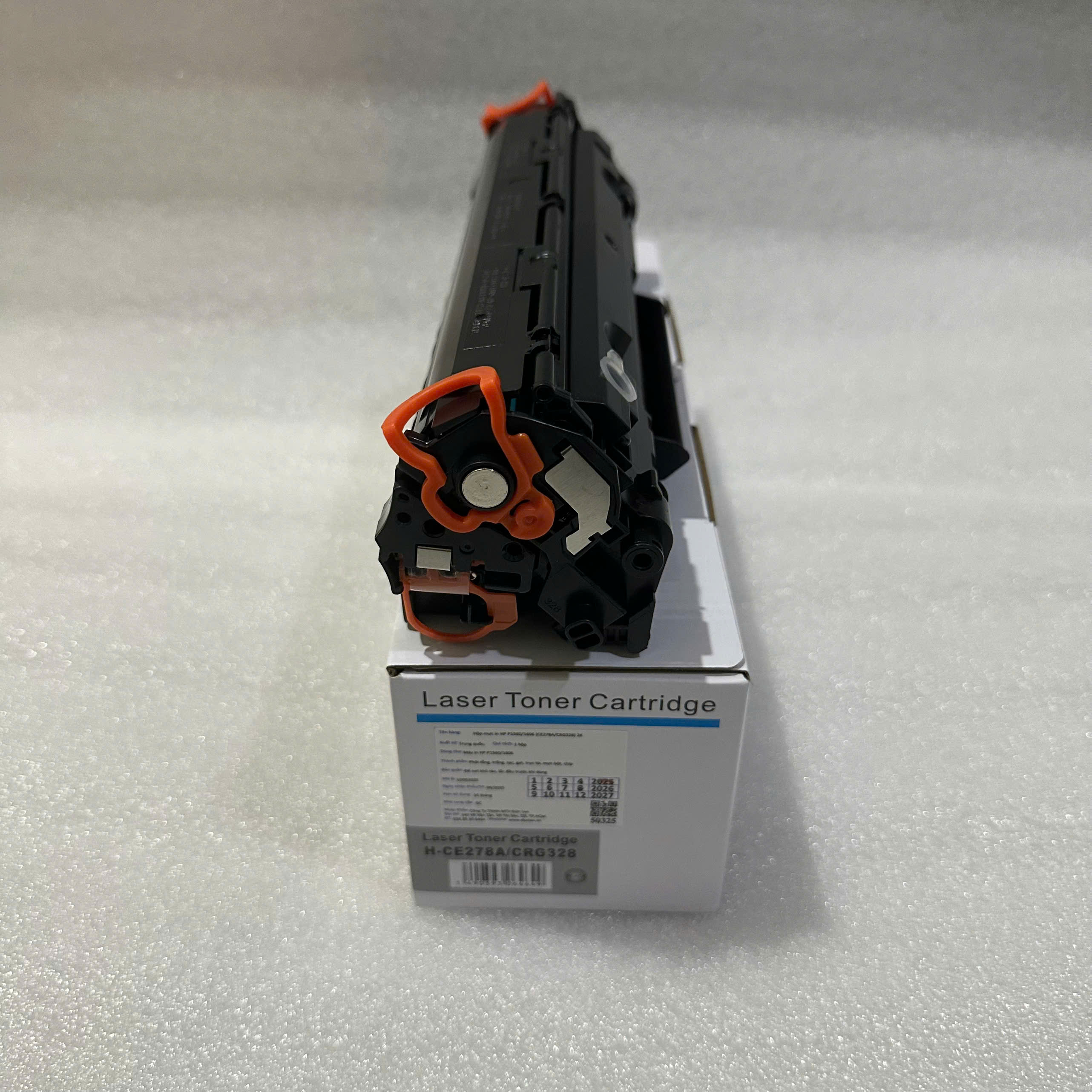 Hộp mực CE278A CRG328 TECH có lỗ đổ mực, Dùng cho máy in Canon LBP 6200D, 6230DN, 6230DW, HP P1560 1606  1.6K - Hàng nhập khẩu