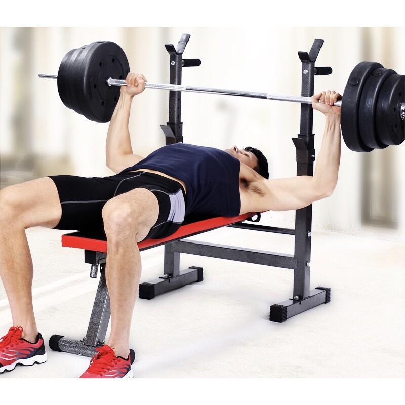 Máy tập gym đa năng/ Ghế tập gym tại nhà hàng nhập/ Ghế nằm vớt tạ có thể gập gọn