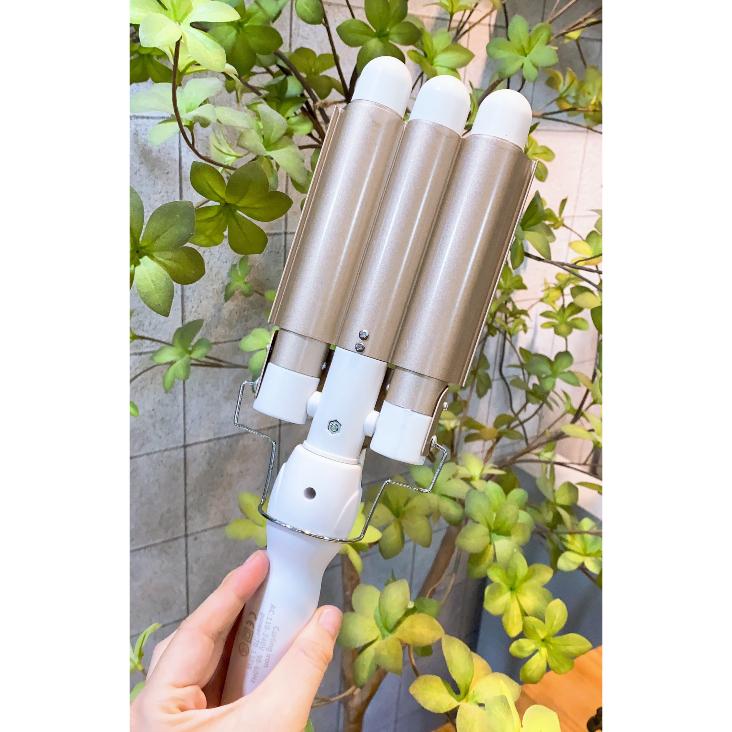 Máy làm tóc xoăn 3 trục Bảo Hành 1 Tháng dành cho makeup tạo kiểu tóc cá nhân chuyên nghiệp - Hity Beauty