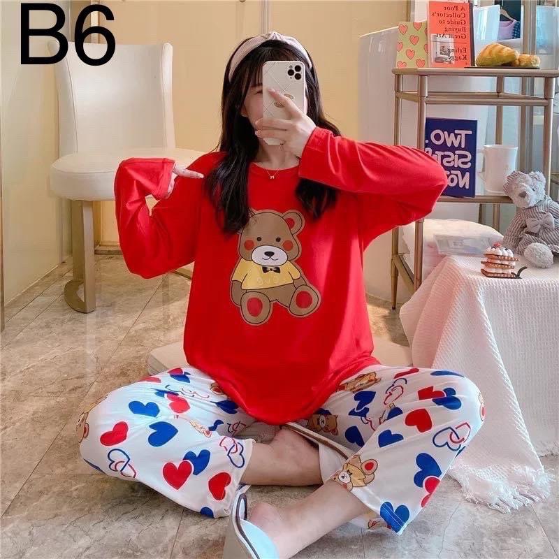 Đồ Bộ Thun Lạnh TNQD Hoạt Hình Dễ Thương