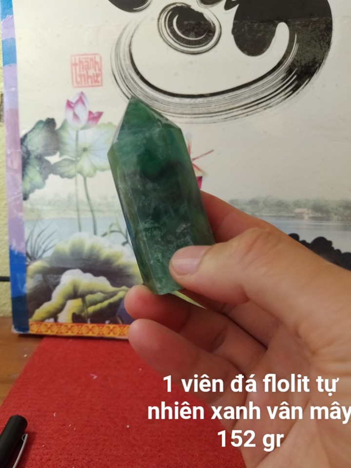 Trụ Đá Flourite Tự Nhiên Màu Xanh, Đá Thanh Tẩy Giúp Hỗ Trợ Reiki, Thiền Định, Sưu Tầm, Chặn Giấy