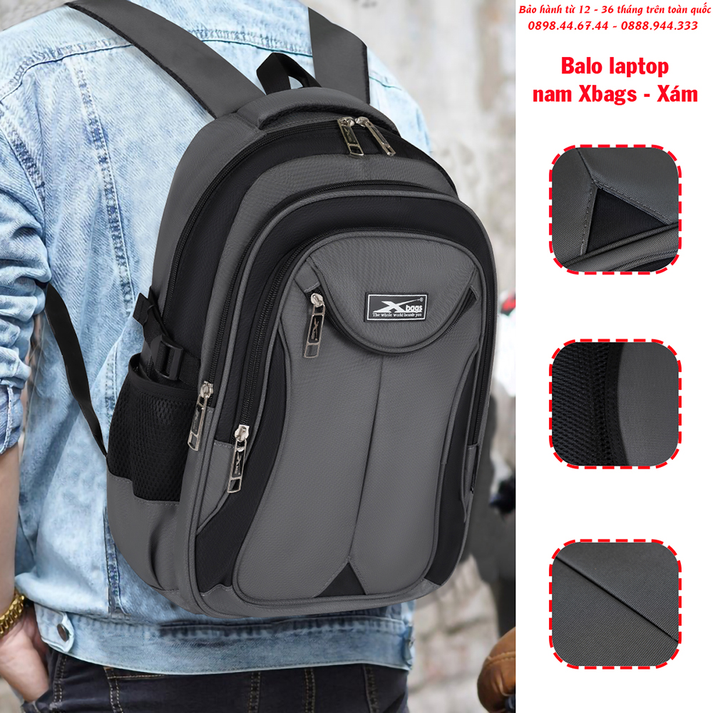 Balo đựng laptop nam Xbags Xb 2004 balo chống sốc laptop