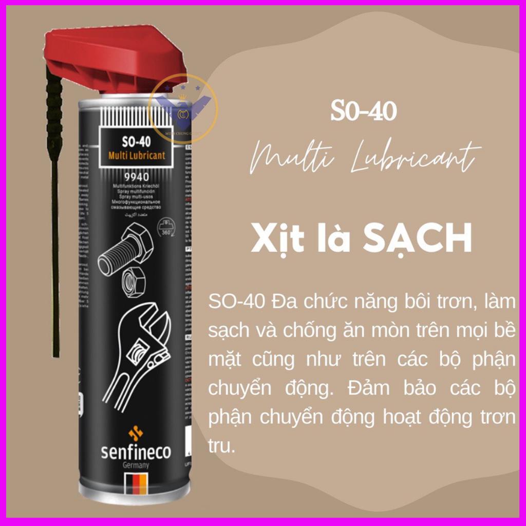 Bôi Trơn, Làm Sạch và Bảo Vệ Bề Mặt Chi Tiết Senfineco 9940 – 400ML chống độ ẩm, phá rỉ sét , chống ăn mòn