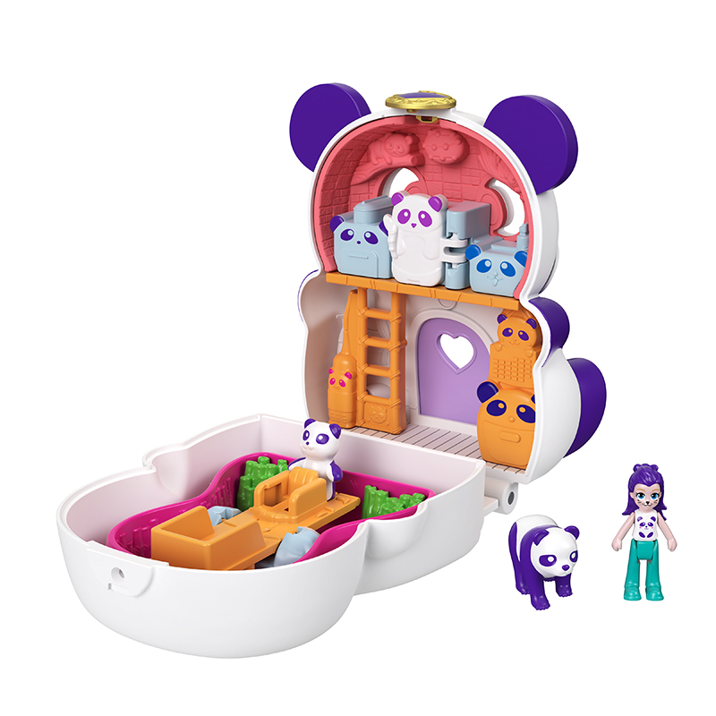 Đồ Chơi POLLY POCKET Chiếc Túi Hình Gấu Panda Dễ Thương GTM58/GTM56