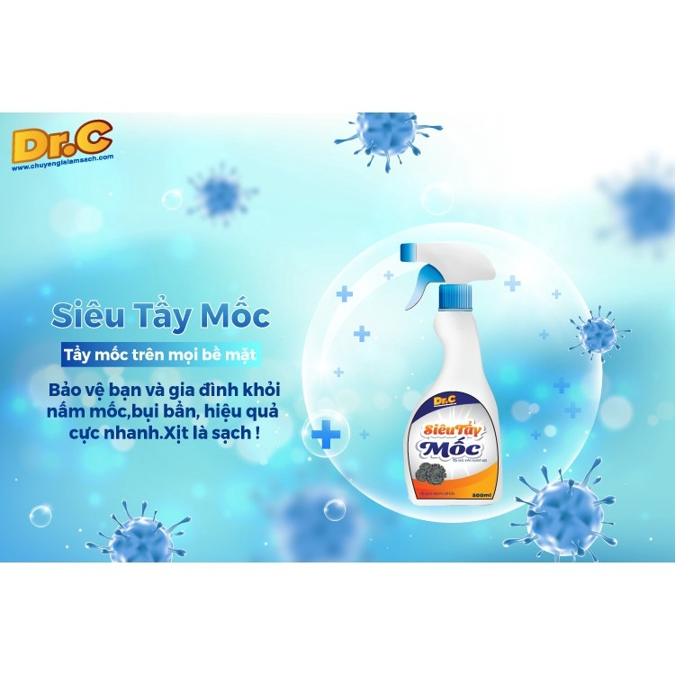 Chai Xịt Siêu Tẩy Mốc Tẩy Mốc Trên Mọi Bề Mặt Áo Quần Sàn Nhà Tường Nhà Không Bào Mòn Bề Mặt Xịt Là Sạch