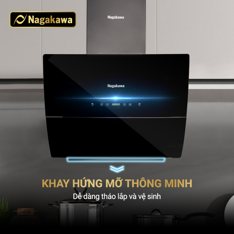 Máy hút mùi kính cao cấp Leap Motion Nagakawa NAG1854-70VM( 70cm) - Hàng chính hãng