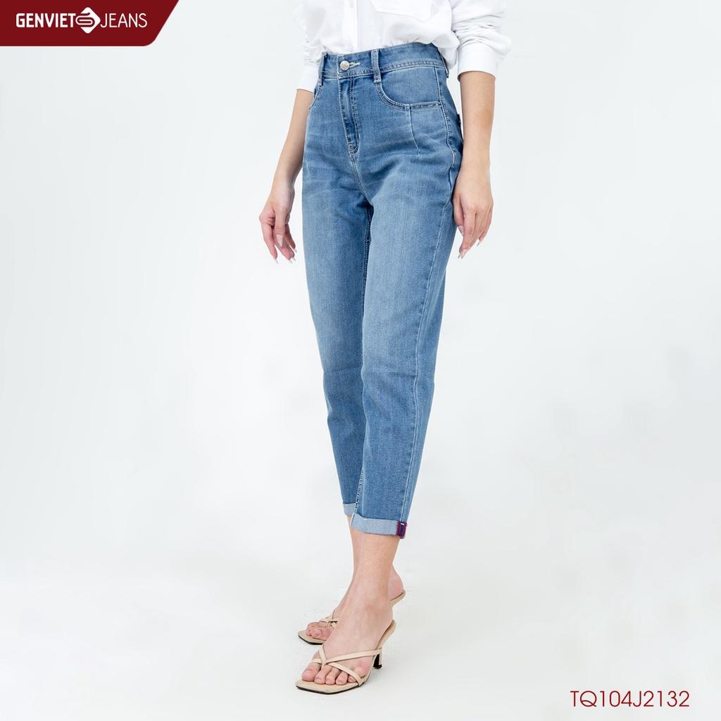 Quần Dài Jeans Nữ Col Thụng GENVIET TQ104J2132