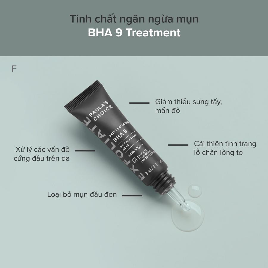 Tinh Chất Ngăn Ngừa Mụn Đầu Đen Và Sợi Bã Nhờn Paula's Choice  BHA Skin Perfecting BHA 9 (Mã 7739)