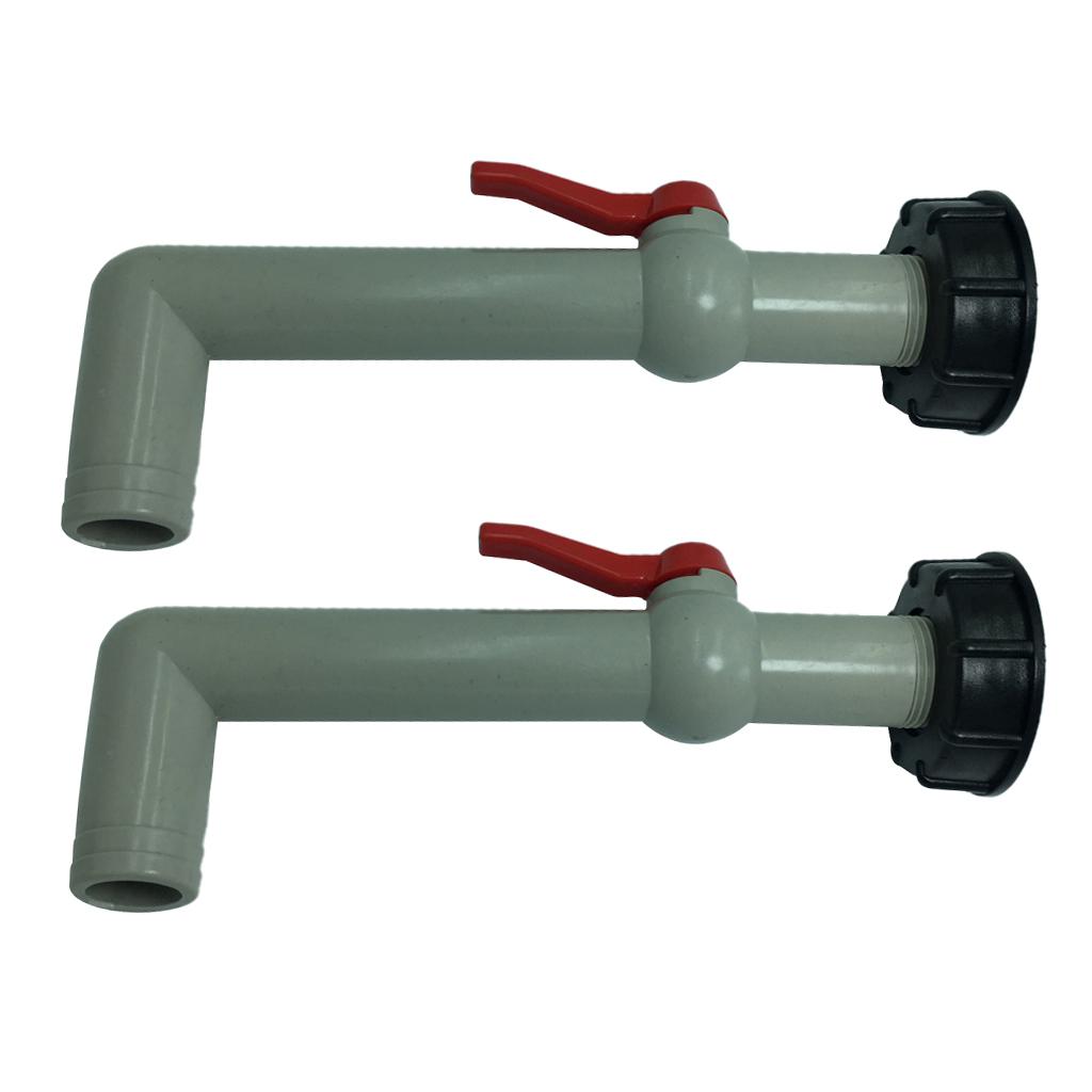 2 Pcs IBC 1L Water Tank IBC Tote Adapter Coarse Thread Cover Lengthened Tool