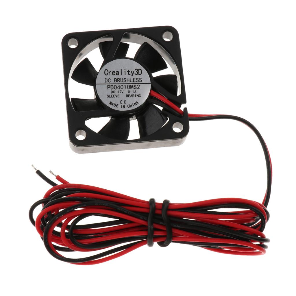 40x40x10mm 12V 0.1A Brushless DC Cooling Fan Oil Bearing 2pin for 3D Printer
