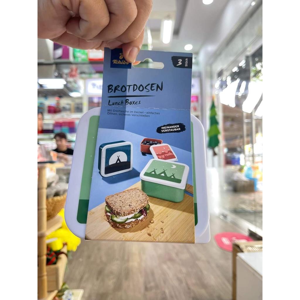 Bộ hộp cơm trưa sandwich bảo quản thực phẩm Tchibo thương hiệu từ CHLB Đức màu sắc đa dạng
