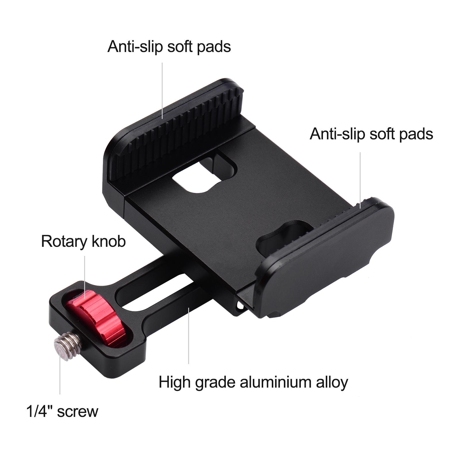 Giá đỡ điện thoại thông minh với Núm quay vít 1/4 inch Xoay 360 ° cho Phụ kiện Gimbal ổn định