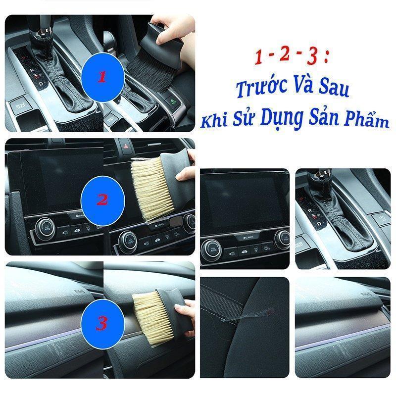 Chổi Lông Mịn Vệ Sinh Nội Thất, Vệ Sinh Ô Tô Đa Năng Tiện Dụng