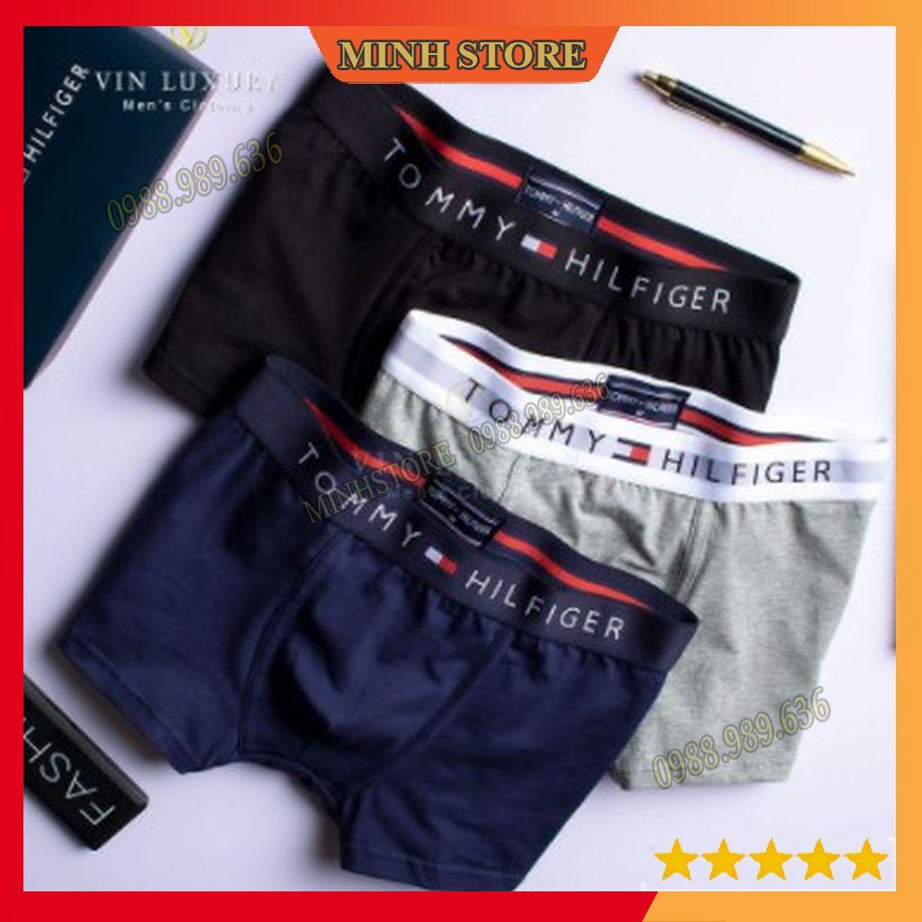Quần lót nam boxer thun lạnh cao cấp, quần sịp đùi nam boxer co dãn 4 chiều SD05 (Che tên) - MS88