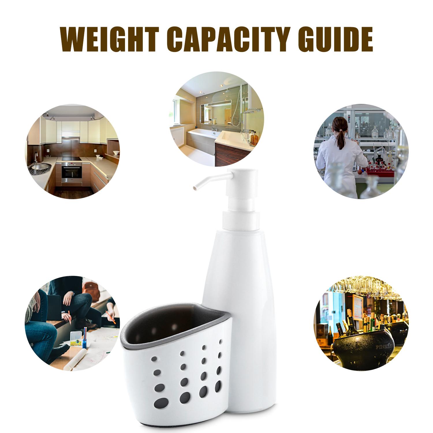 Bình đựng xà phòng 400ml có ngăn mút bông tắm được làm bằng PE, ABS kiểu dáng đặc biệt