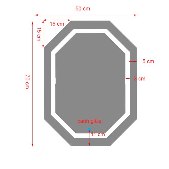 GƯƠNG ĐÈN LED CẢM ỨNG CÔNG NGHỆ THÔNG _GNT05