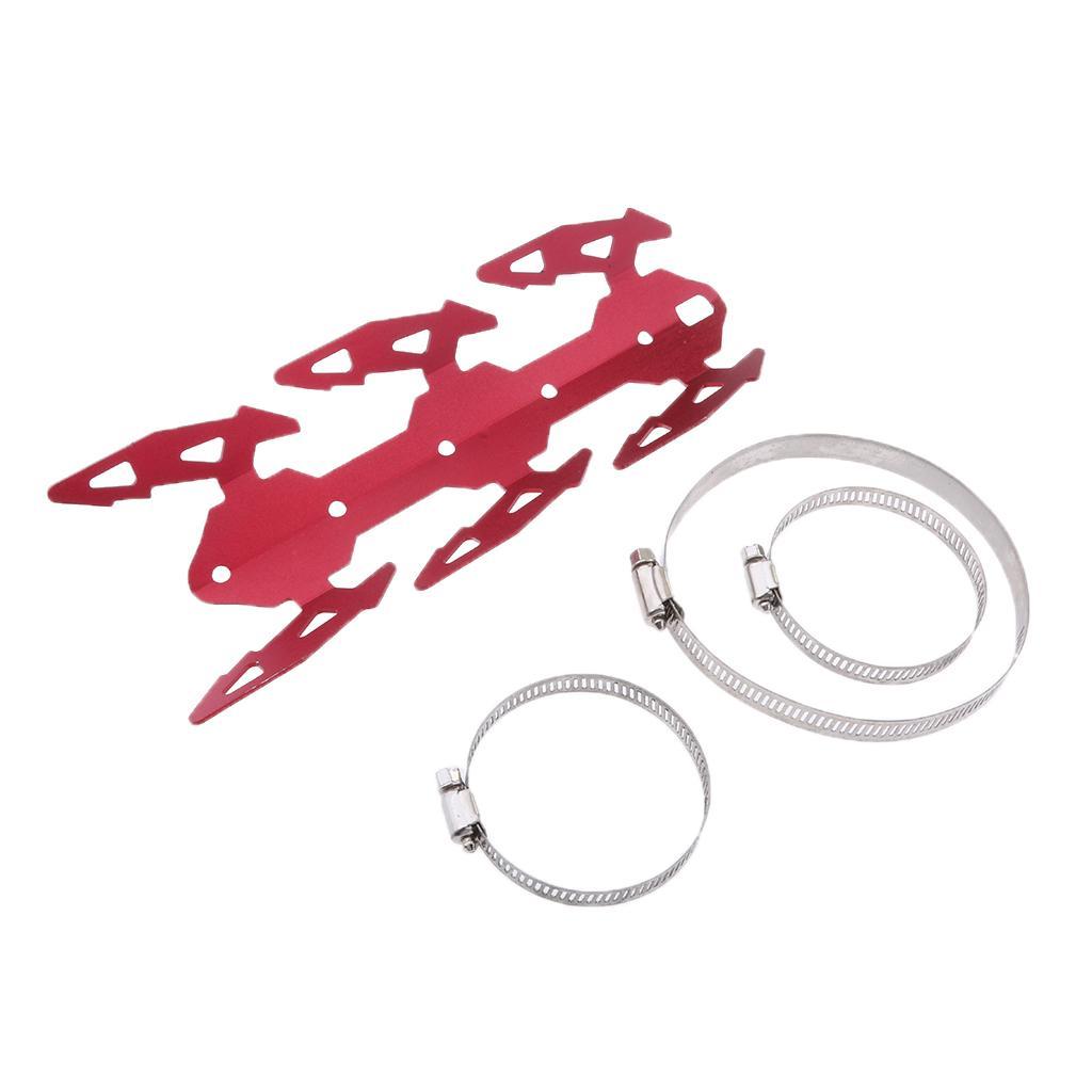 24cm Motorcycle Exhaust Muffler Pipe Leg Protector Heat Shield Cover