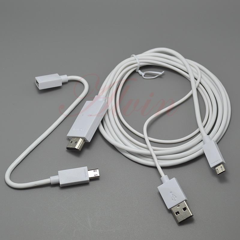 Cáp chuyển tín hiệu từ điện thoại lên tivi HDMI MHL 11 Pin