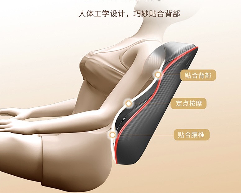 gối massage vai cổ gáy Hồng ngoại 20 bi cao cấp