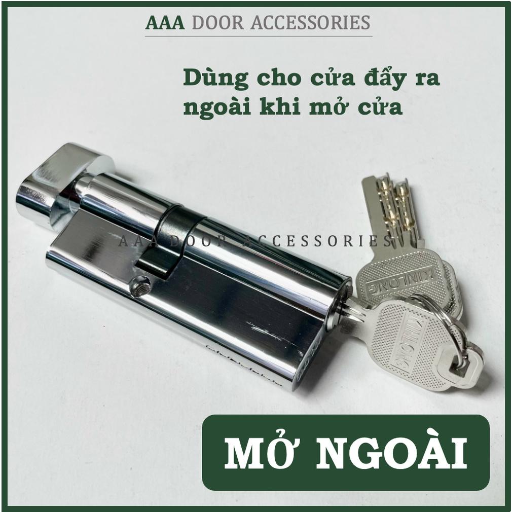 Khoá tay gạt đơn điểm KinLong dùng cho cửa nhôm XINGFA (Đen/Trắng)