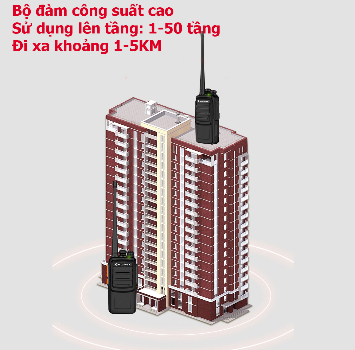 Bộ 2 máy bộ đàm Motorola CP-701UF ( hàng nhập khẩu)