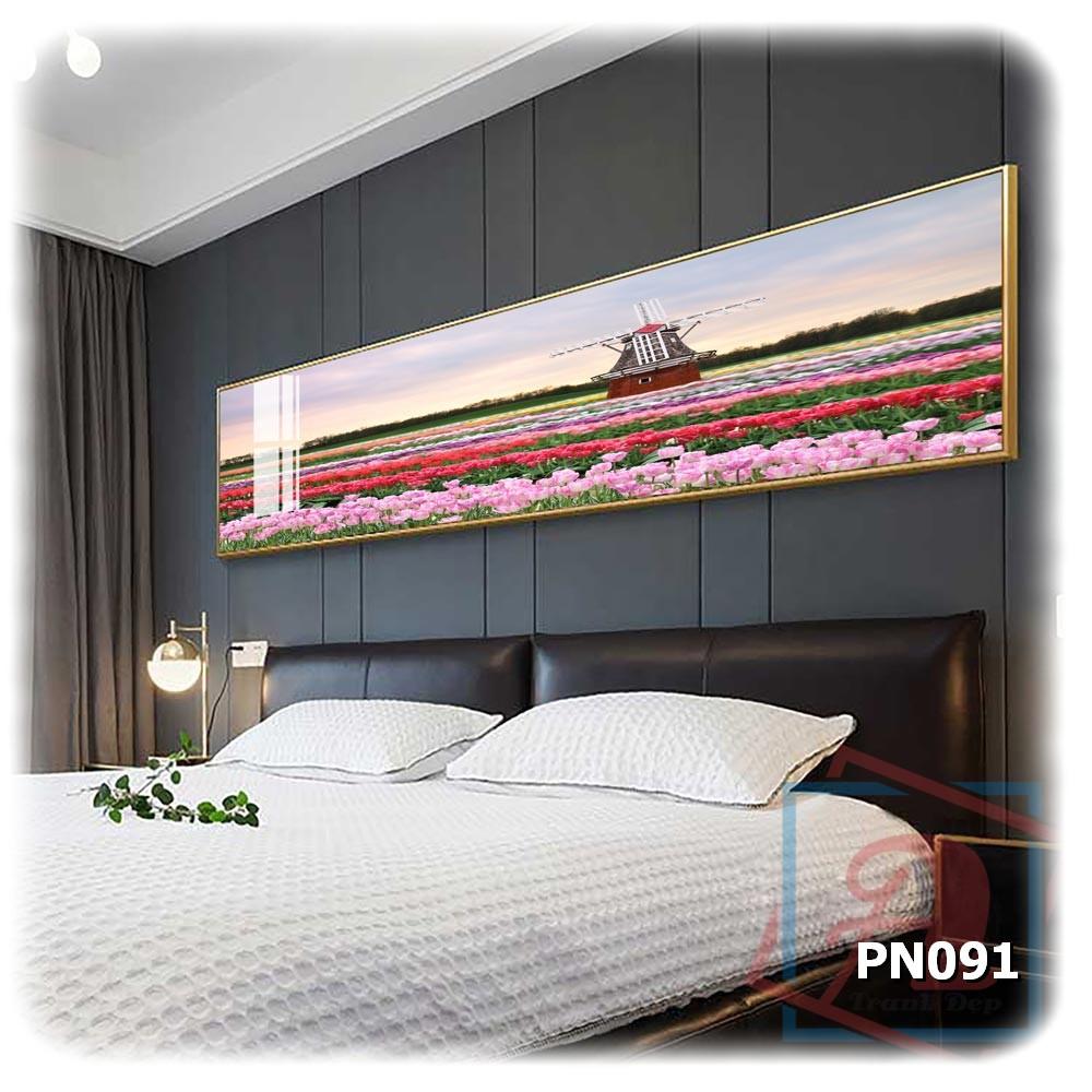 Tranh canvas khổ lớn trang trí phòng ngủ - PN091
