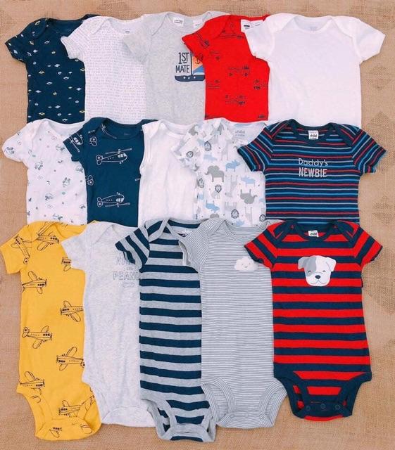  Set 5 bodysuit ngắn tay xuất dư xịn sò