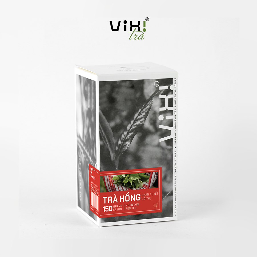 Trà hồng ViXi trà shan tuyết cổ thụ, trà lá rời 1 búp 3 lá hộp 150g