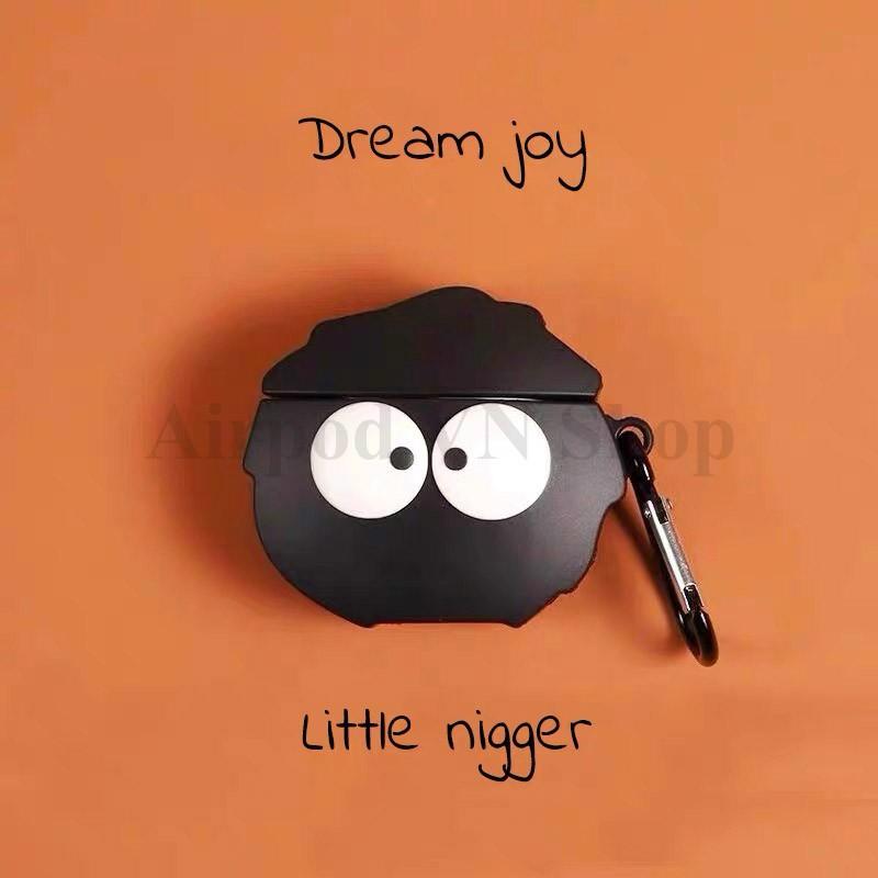 Bao Case Ốp dành cho airpod 1 và 2,airpod pro, i11,i12, i100, i9s... Little Nigger silicon 3D