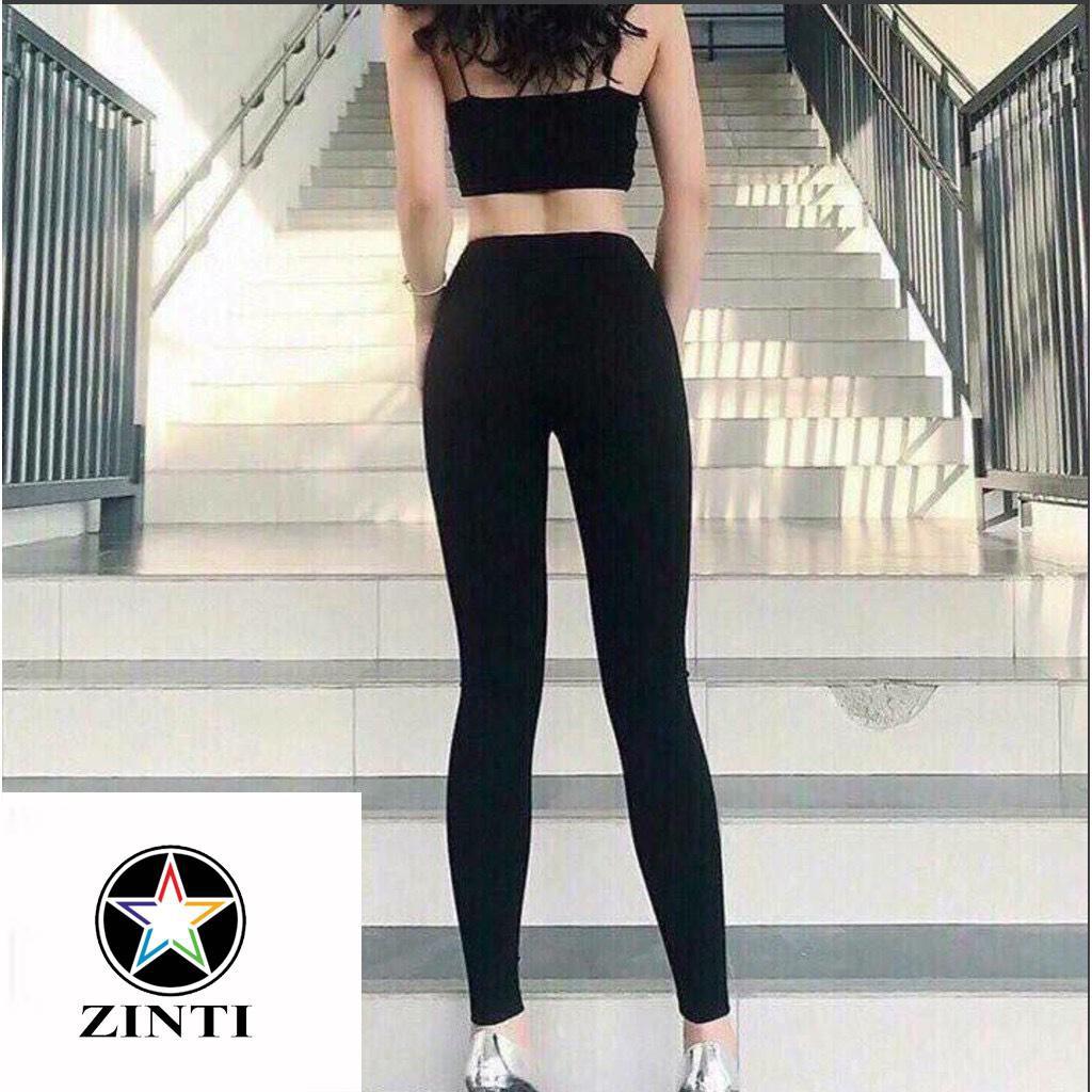 Quần legging nữ nâng mông chất umi cao cấp QD07